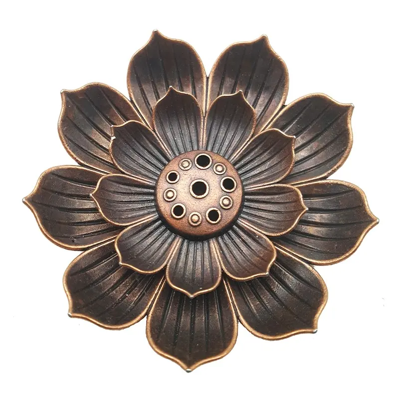 Brass Lotus Incense Burner
